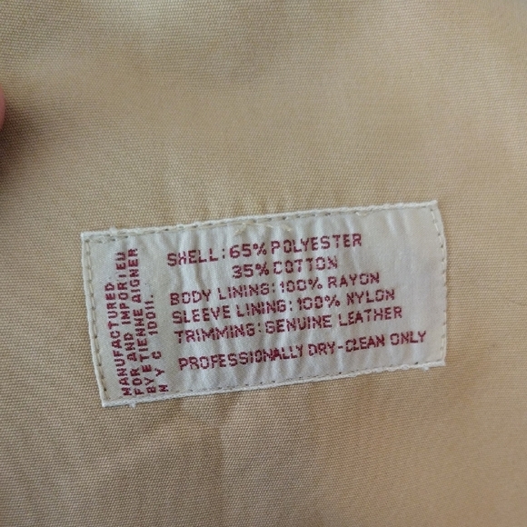 Vintage Etienne Aigner Trench Coat - Picture 3 of 17